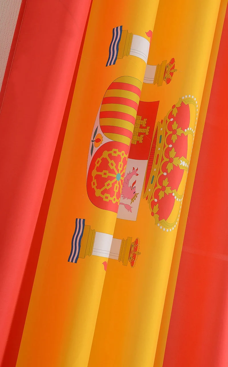 Gardine Vorhang Ösenschal »GLOBAL« Flagge Fußball Fan Flag Banner Landesfarben 20360