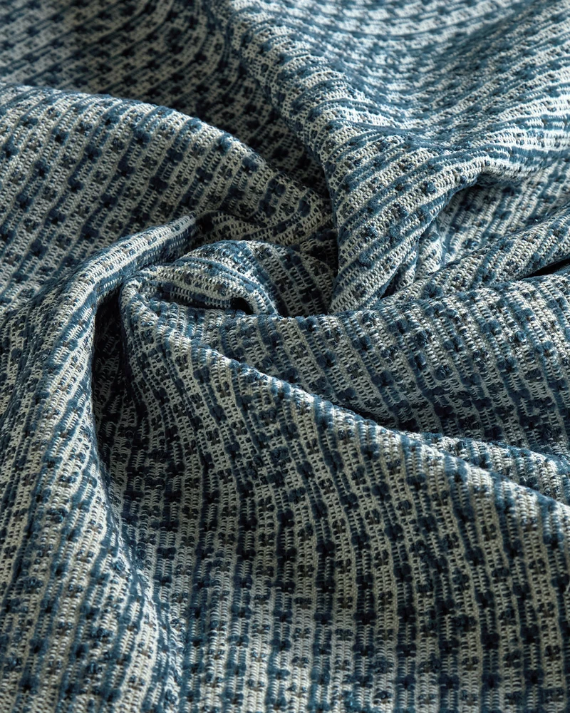 Outdoorstoff Chenille - indigo