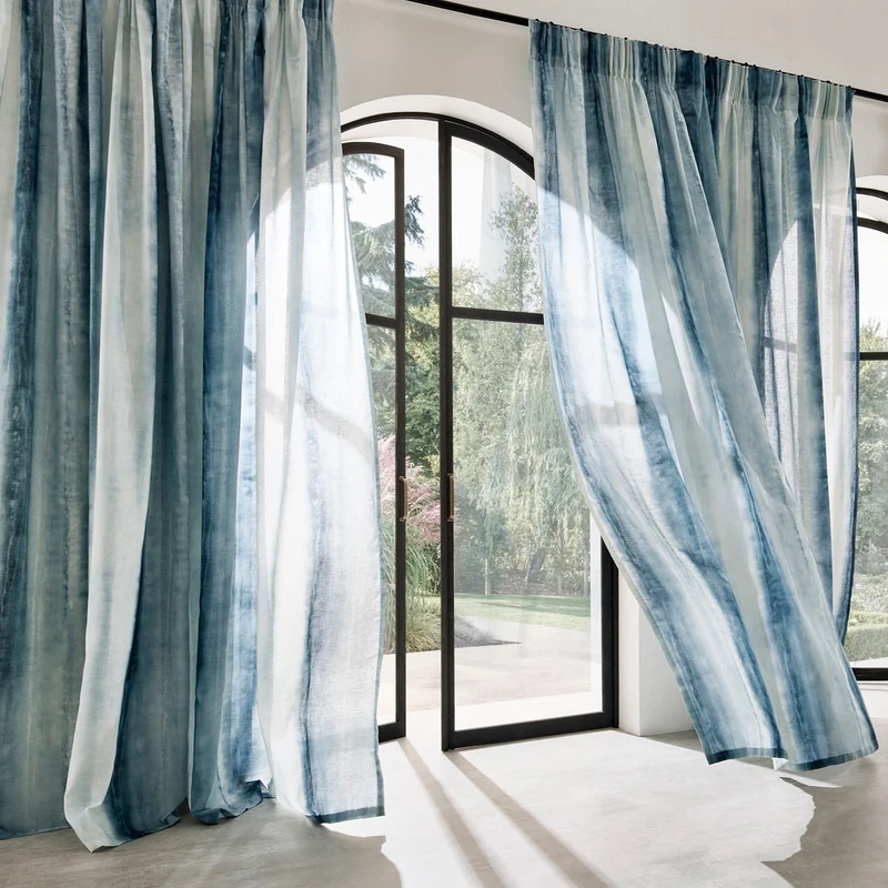 Gardinenstoff Ombré - azure 299 cm