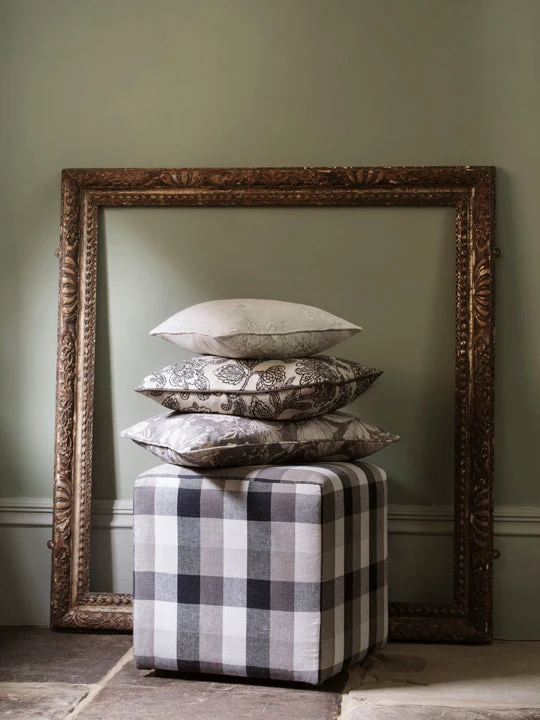 Linen Check - natural