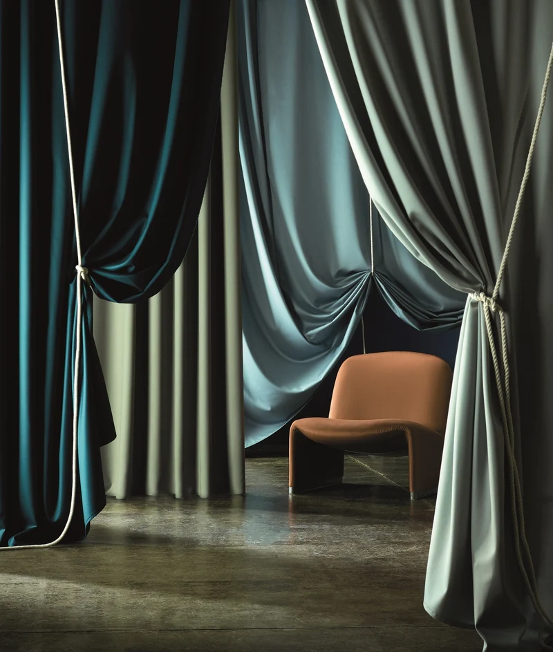 Wool Satin - stockholm blue