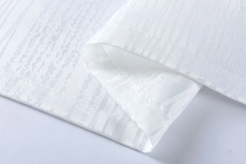 Vorhang Jacquard Deko Gardine Ösen feine Musterung blickdicht lichdurchlässig (Höhe x Breite cm) 20480