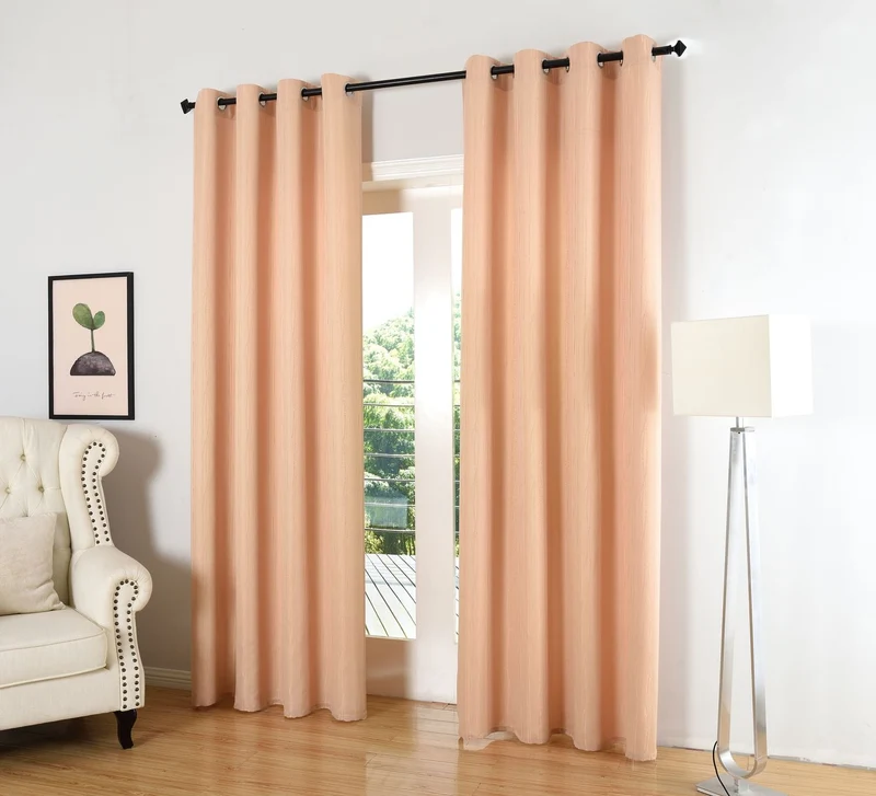 Vorhang Jacquard Deko Gardine Ösen feine Musterung blickdicht lichdurchlässig (Höhe x Breite cm) 20480