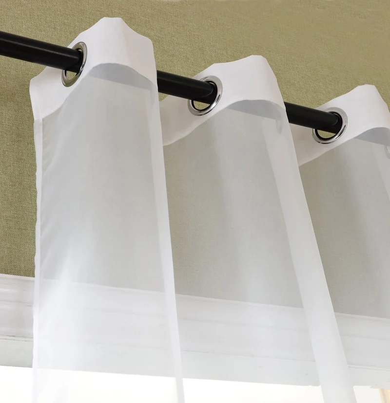Schal transparent Farbverlauf Vorhang mit Ösen Gardine Voile 204202