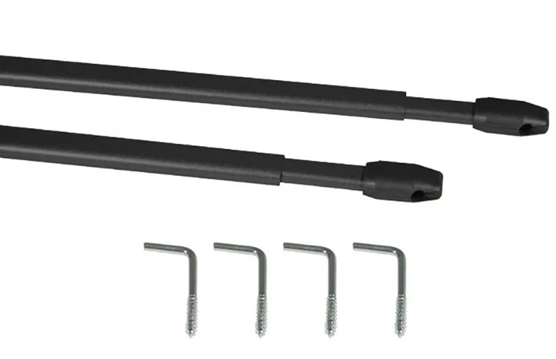 Vitragestangen 2er-Pack mit Schrauben 110
