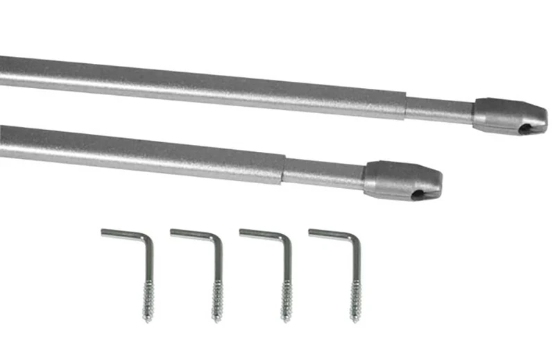 Vitragestangen 2er-Pack mit Schrauben 110