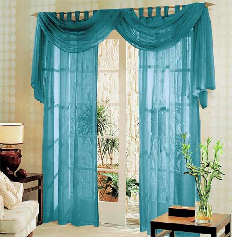 Voile komplett GARDINEN SET 3tlg. 60999