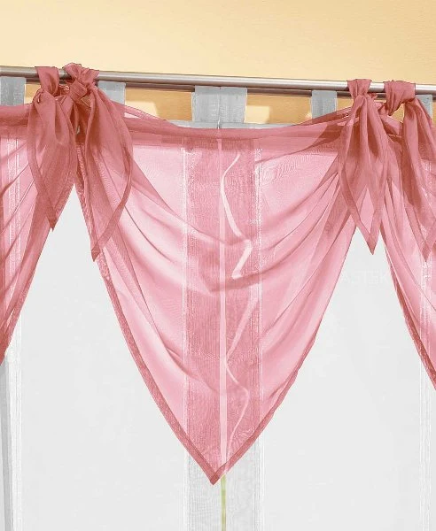Segeltuch Querbehang aus transparentem Voile, die ideale Ergänzung zu unseren Gardinen 61003