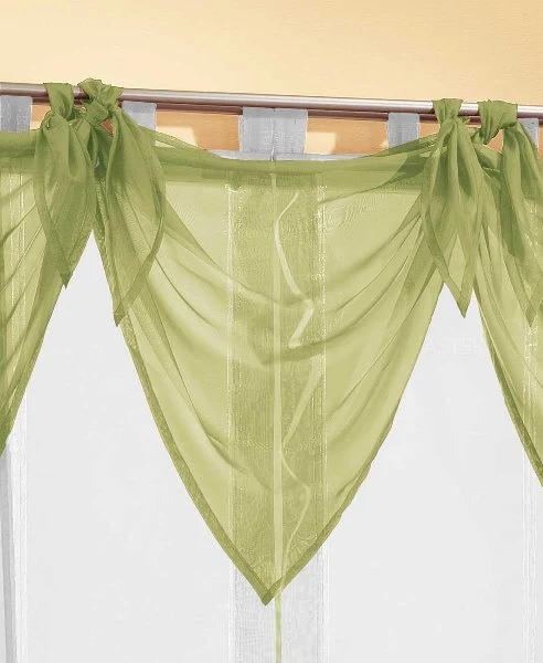 Segeltuch Querbehang aus transparentem Voile, die ideale Ergänzung zu unseren Gardinen 61003