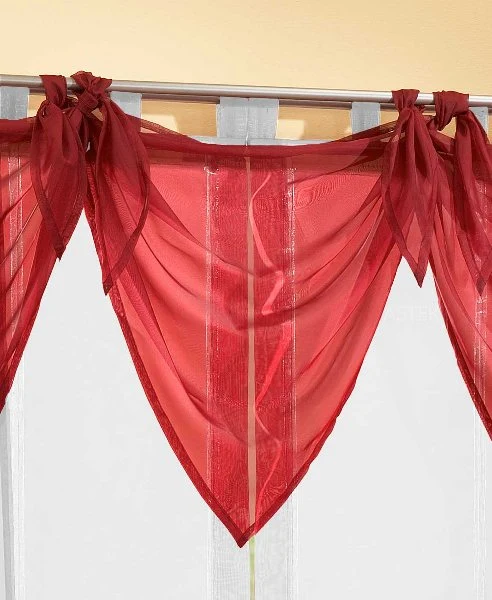 Segeltuch Querbehang aus transparentem Voile, die ideale Ergänzung zu unseren Gardinen 61003