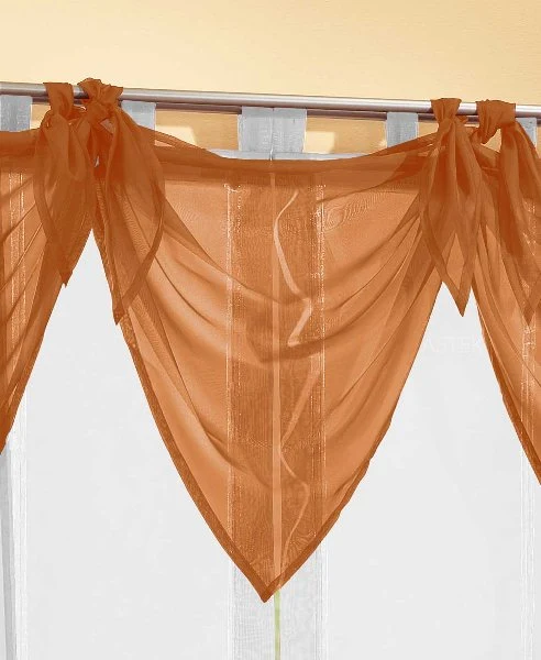 Segeltuch Querbehang aus transparentem Voile, die ideale Ergänzung zu unseren Gardinen 61003