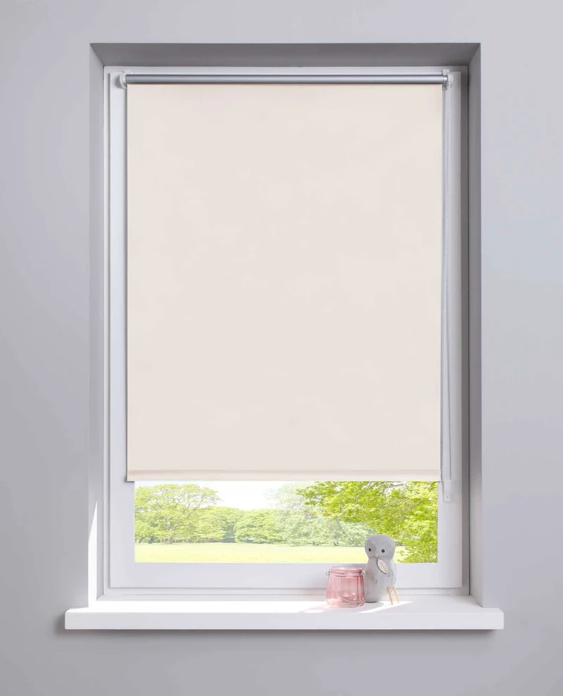 Thermo Seitenzugrollo Klemmfix Kettenzug Rollo Easyfix mit Thermobeschichtung energie sparend 62400
