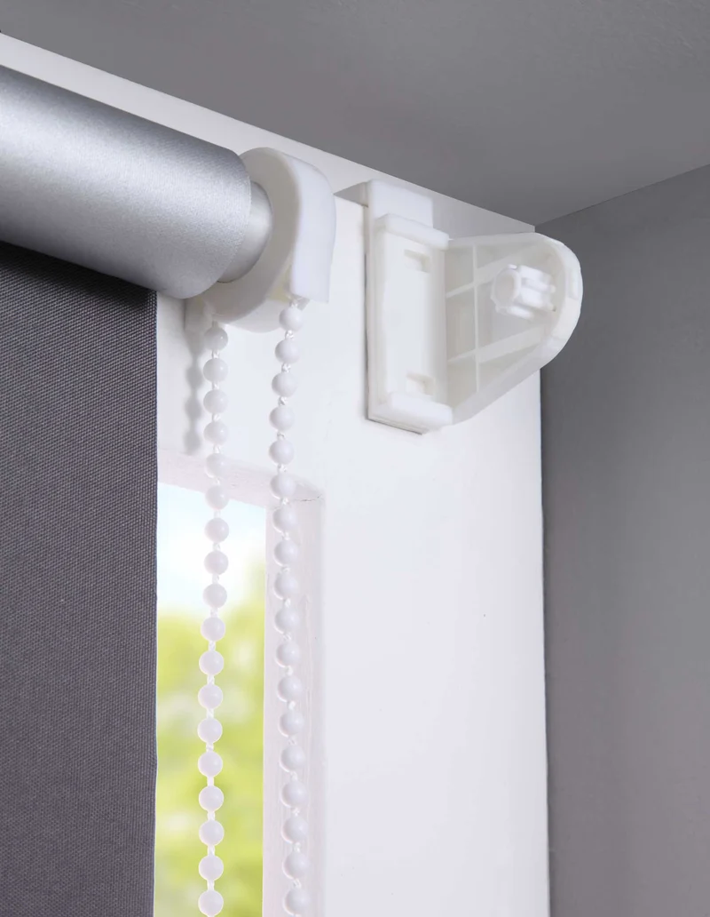 Thermo Seitenzugrollo Klemmfix Kettenzug Rollo Easyfix mit Thermobeschichtung energie sparend 62400