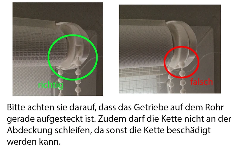 Thermo Seitenzugrollo Klemmfix Kettenzug Rollo Easyfix mit Thermobeschichtung energie sparend 62400