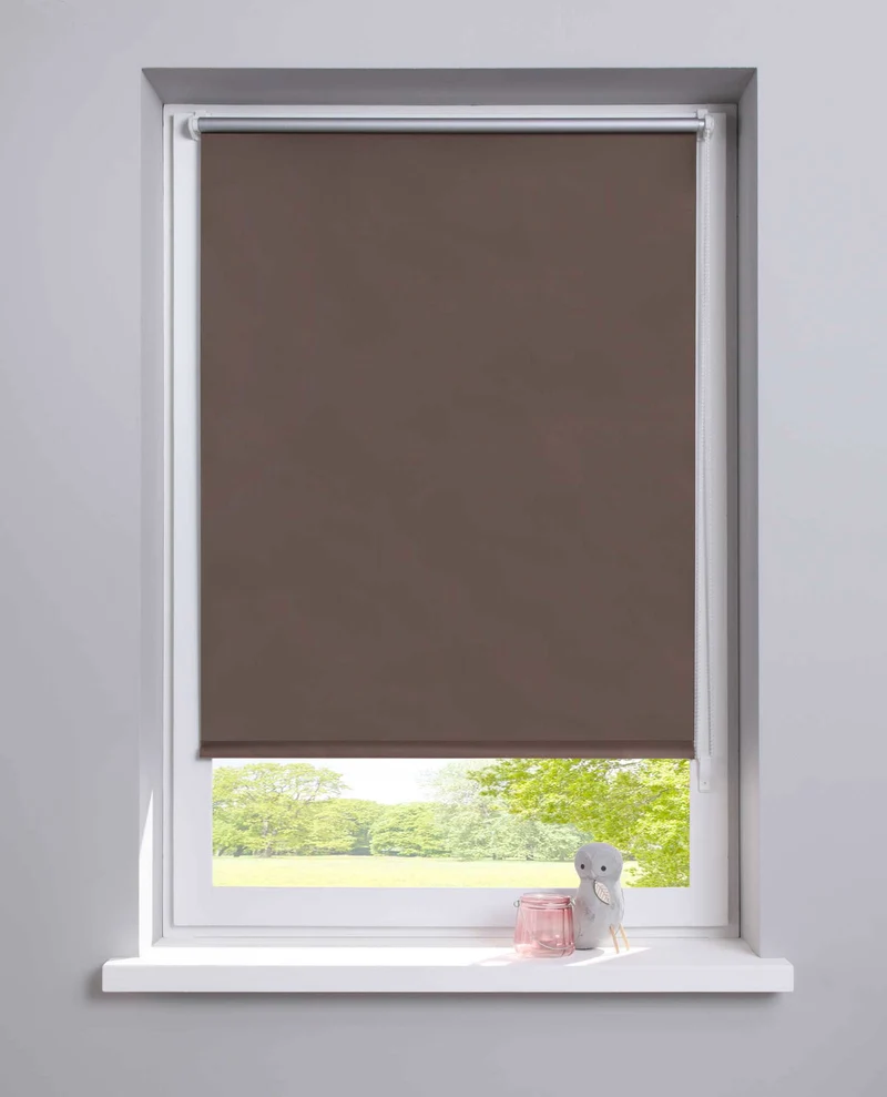 Thermo Seitenzugrollo Klemmfix Kettenzug Rollo Easyfix mit Thermobeschichtung energie sparend 62400