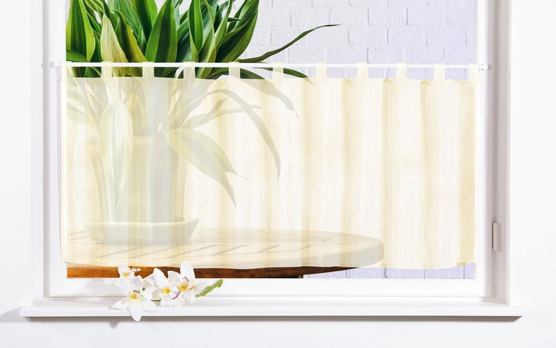 Scheibengardine »UNI« Voile transparent 61070