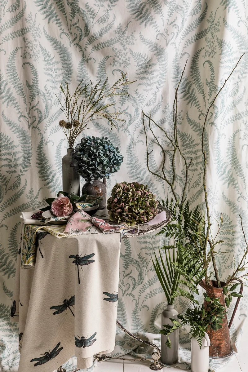 Dekostoff Dragonfly - teal