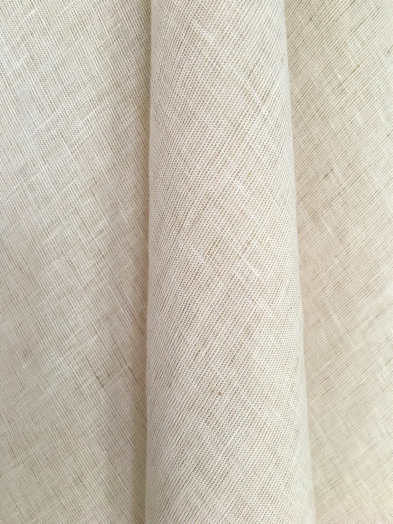 Gardinenstoff Lino Melange - green 300 cm