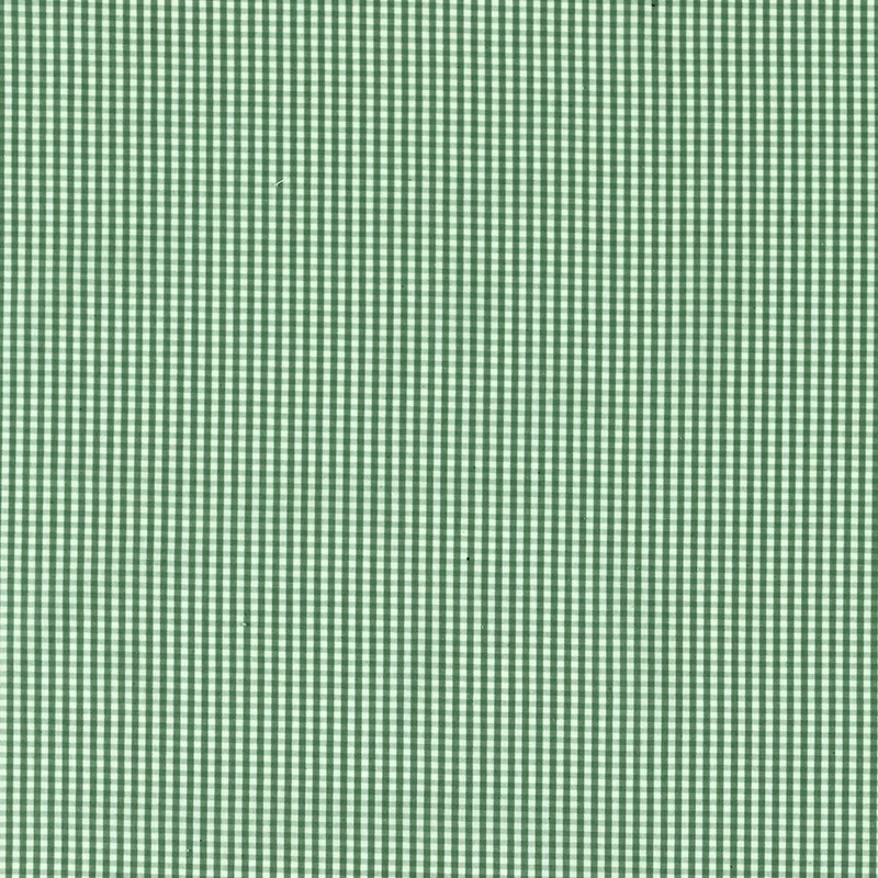 Cotton Check - racing green
