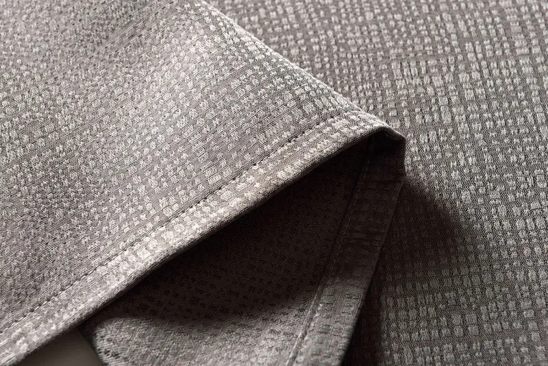 Vorhang Jacquard Deko Gardine verdeckte Schlaufen feine Musterung Universalband blickdicht lichtdurchlässig (Höhe x Breite cm) 20465