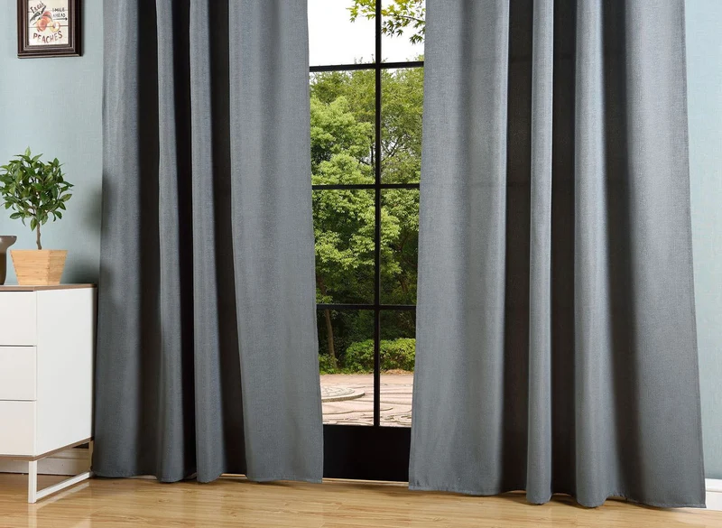 Vorhang Jacquard Deko Gardine verdeckte Schlaufen feine Musterung Universalband blickdicht lichtdurchlässig (Höhe x Breite cm) 20465