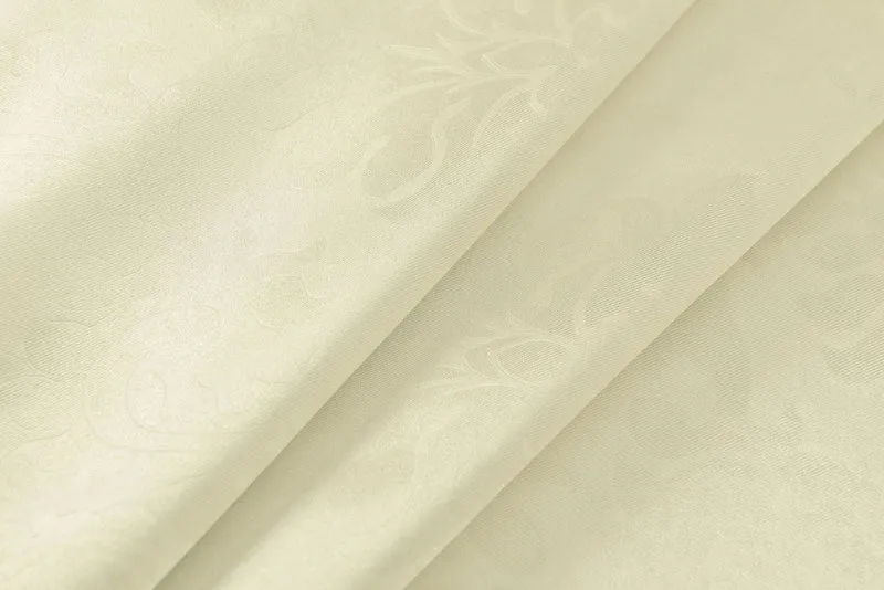 Satin Emboss / Reliefprägung bemustert Vorhang Gardine, Barock, 20370