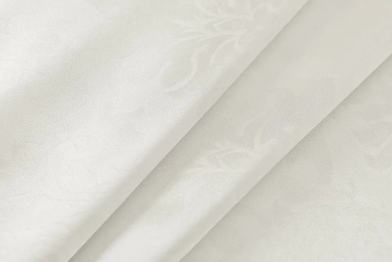 Satin Emboss / Reliefprägung bemustert Vorhang Gardine, Barock, 20370