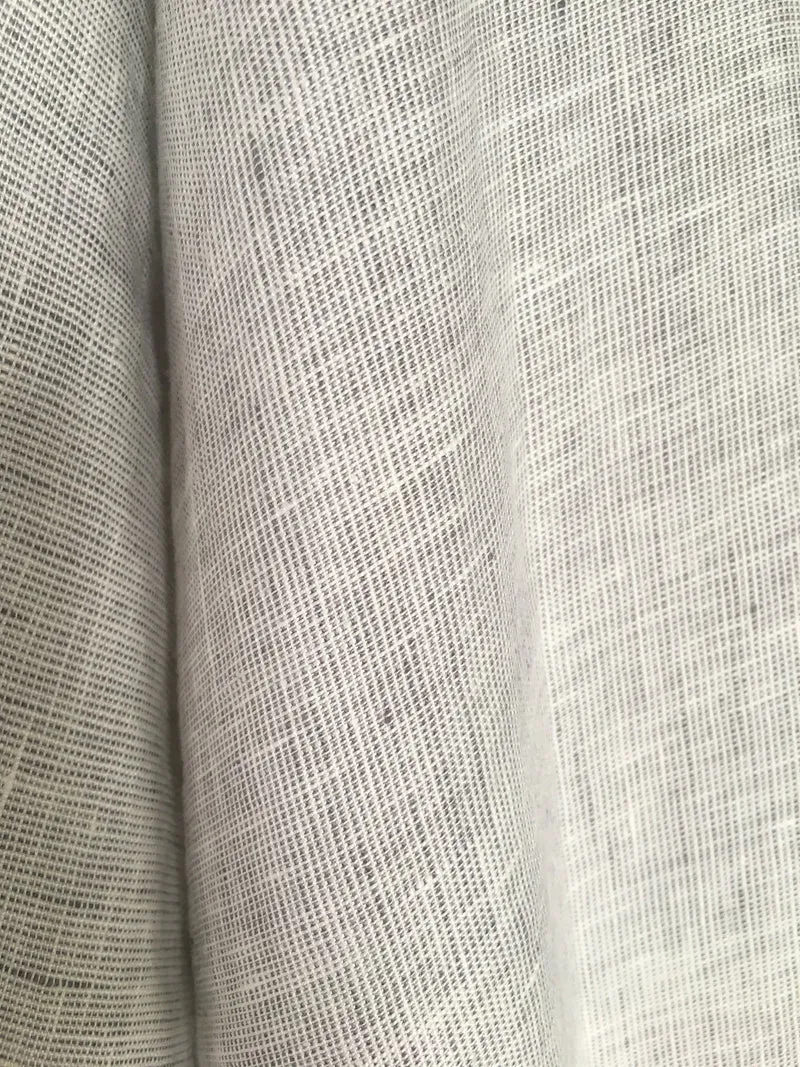 Gardinenstoff Lino Melange - anthracite 300 cm