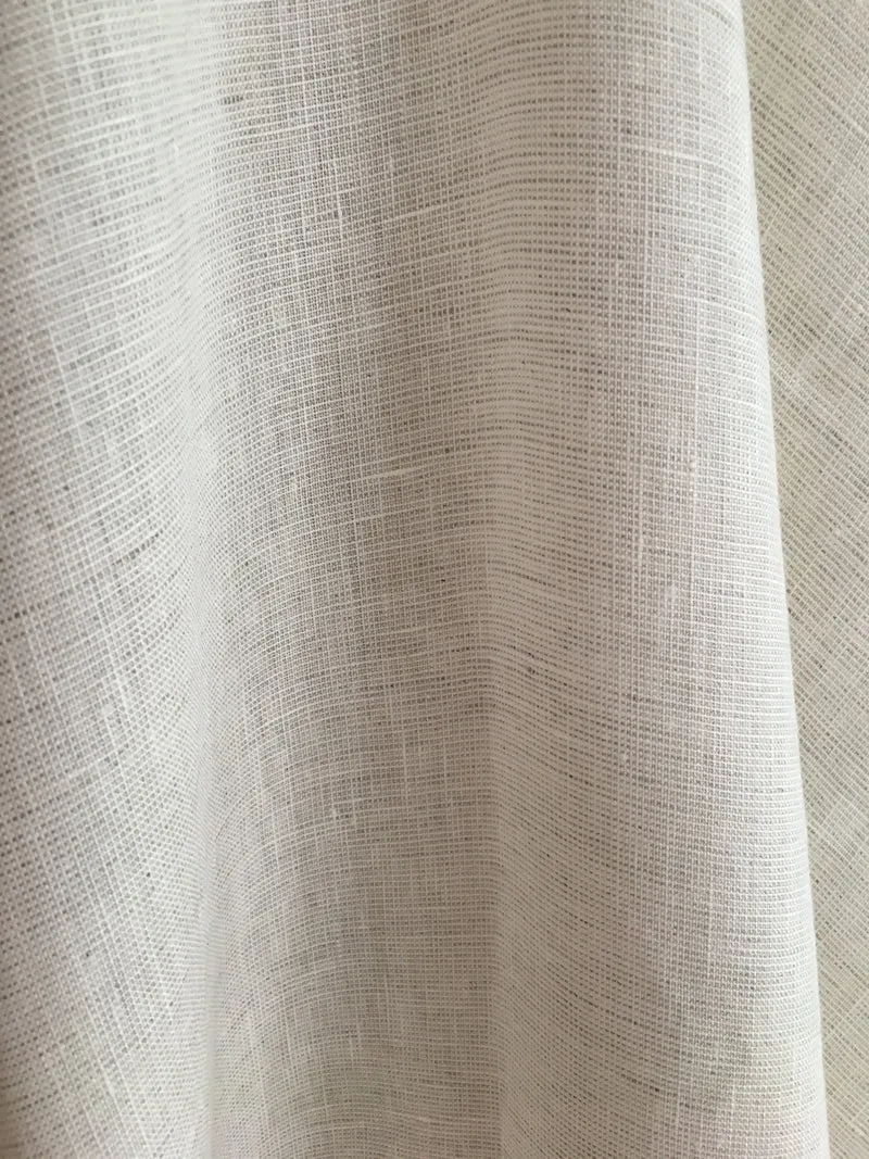 Gardinenstoff Lino Melange - greige 310 cm