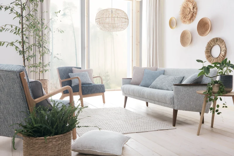 Polsterstoff Herringbone - blush