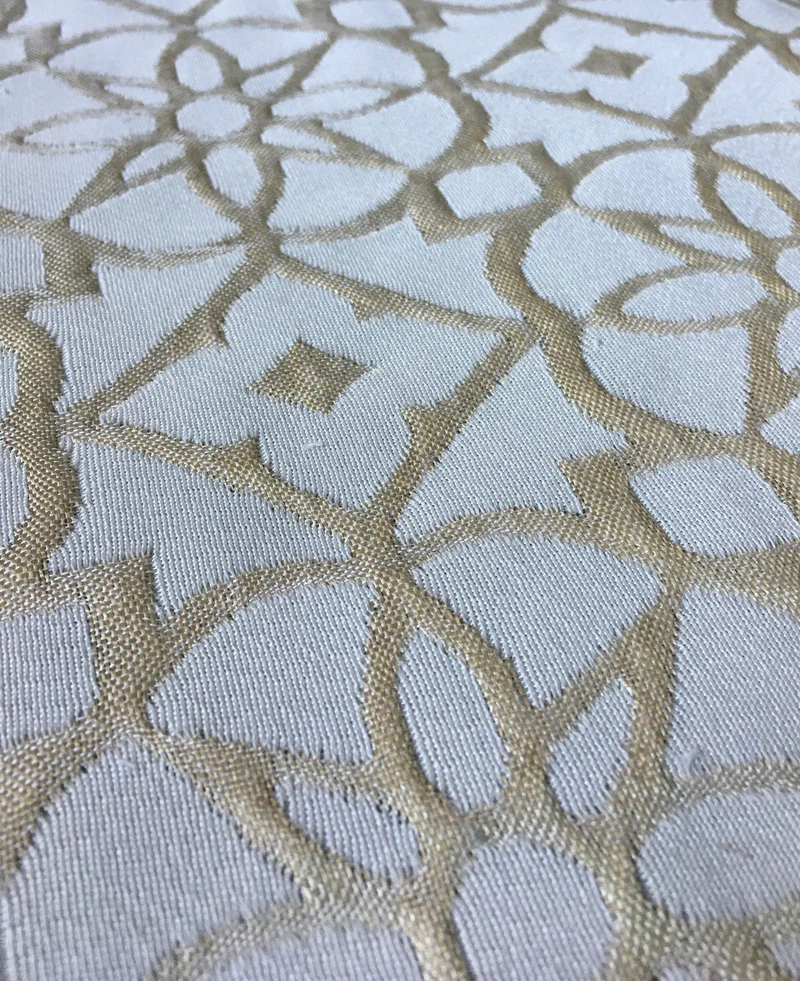Jacquard Blume - silbergold