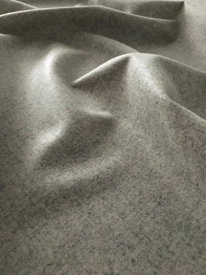 Wollstoff Merino - mausgrau