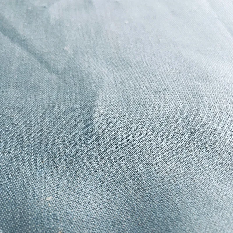 Leinenstoff Bio Denim - hellblau