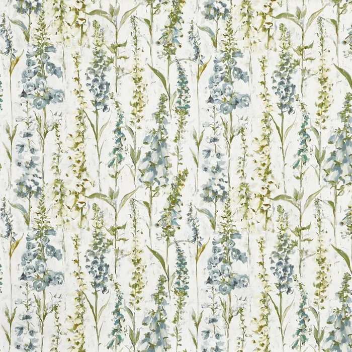 Baumwollstoff Bloom - blau