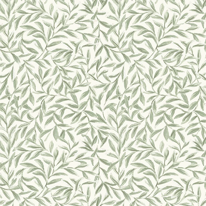 Bio Voile Leaves - grün 280 cm