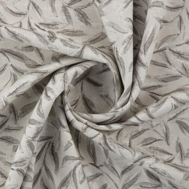 Bio Satin Leaves - beige 280 cm