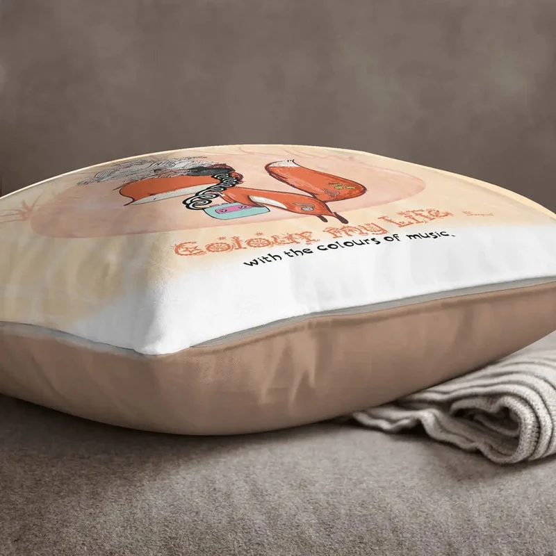 Fuchs Fox music Colour my life Kissen pillow Sunnywall®