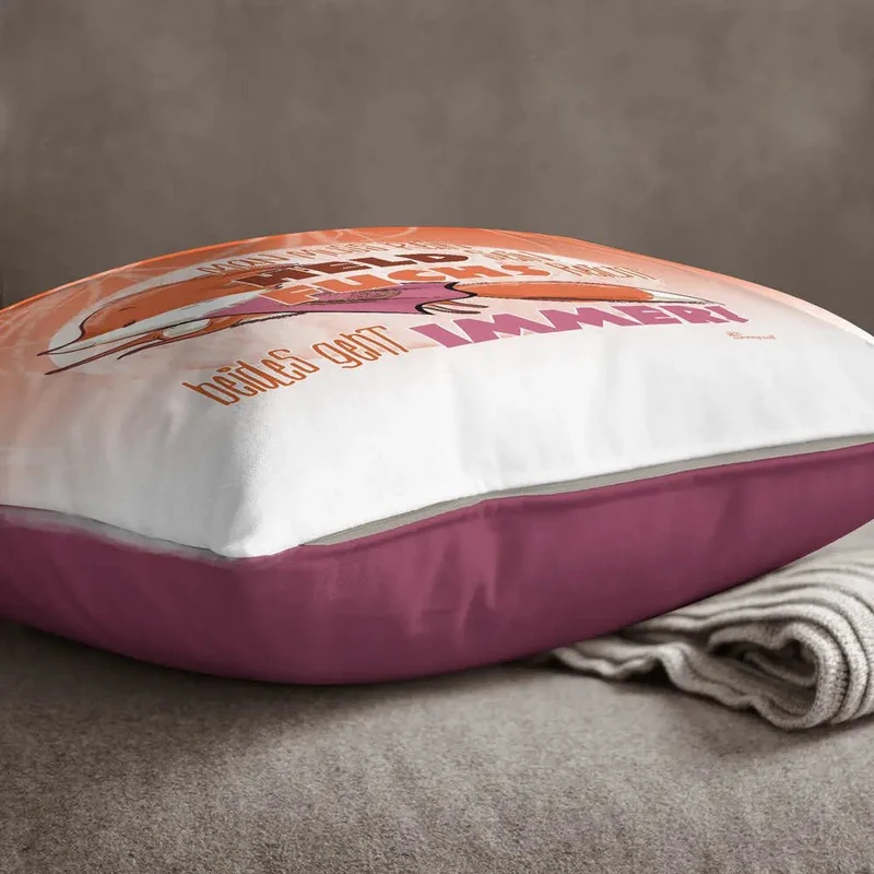 Fuchs Fox Mann muss kein Held sein Kissen pillow Sunnywall®