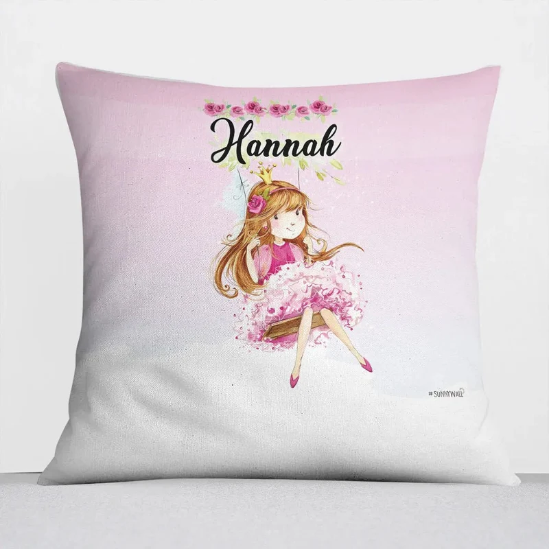 Kissen mit Reißverschluss Prinzessin – Personalisiert mit Namen
