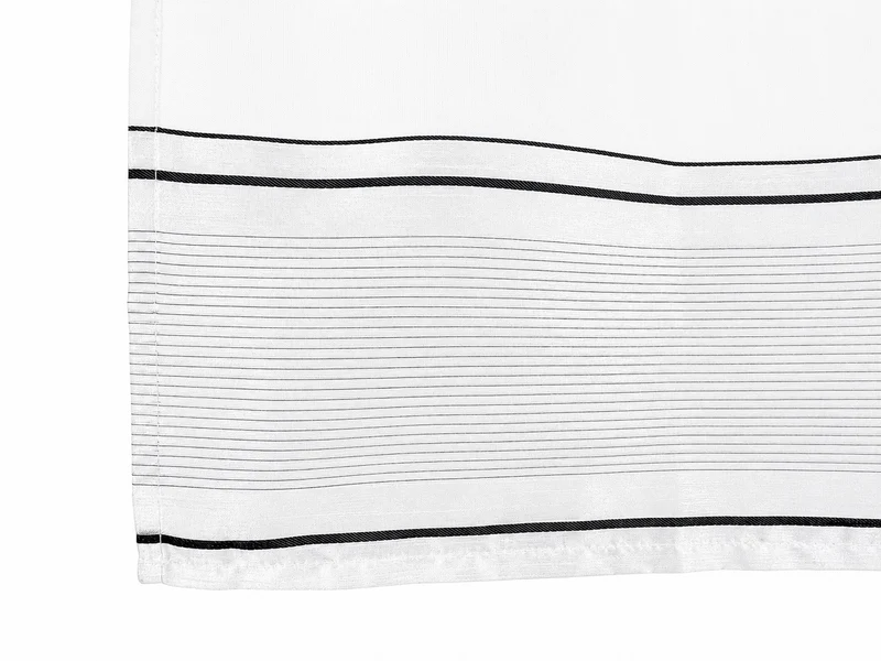 Scheibengardine "Buzz" weiß/grau HxB 45x140cm