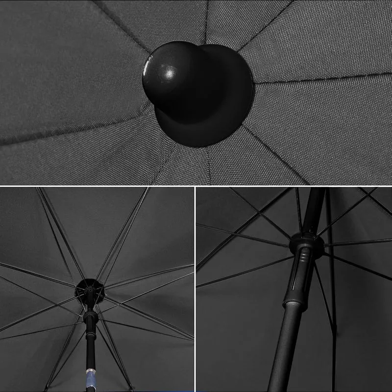 Sekey Sonnenschirm Ø180 cm mit UPF50+ – windstabiler Strand- & Balkonschirm mit Neigefunktion, wasserdicht, inkl. Schutzhülle, GRS-recycelter Bezug