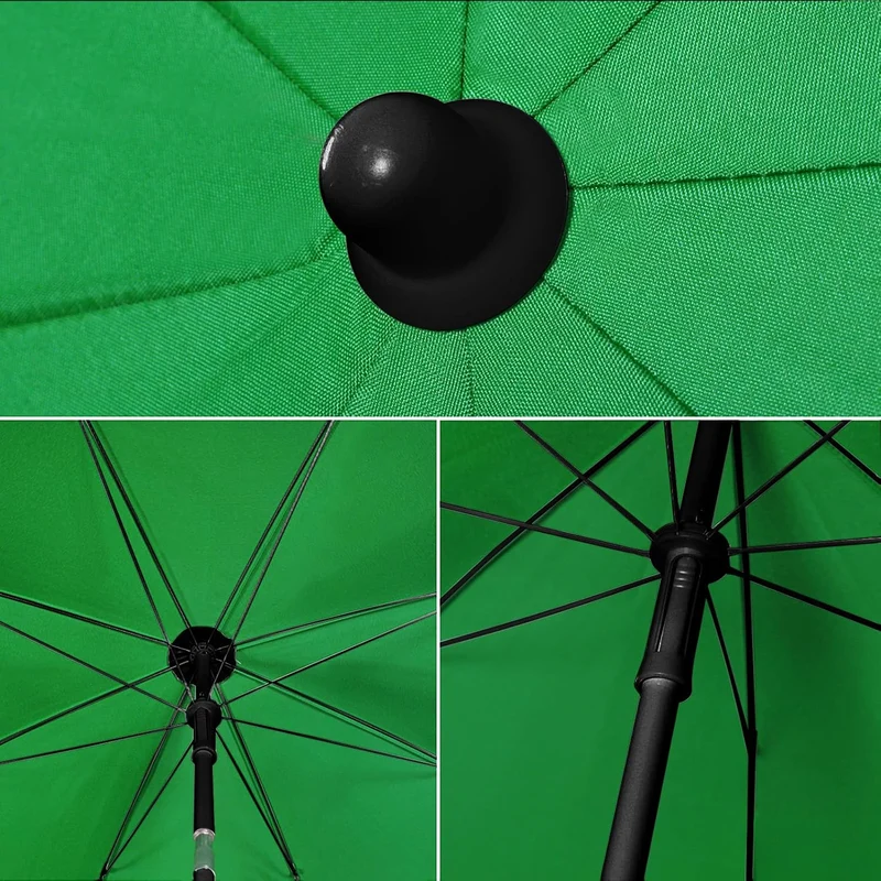Sekey Sonnenschirm Ø180 cm mit UPF50+ – windstabiler Strand- & Balkonschirm mit Neigefunktion, wasserdicht, inkl. Schutzhülle, GRS-recycelter Bezug