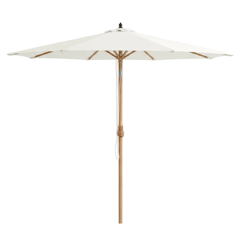 Sekey Sonnenschirm Ø300 cm in Holzoptik – mit Auto-Kippfunktion, 180g/m² Polyester UV50+, Eisenmast 48 mm & 8 Stahlstreben, großer Gartenschirm für Balkon, Terrasse & Garten