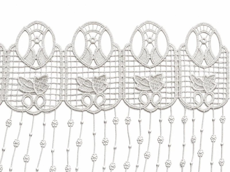 Scheibengardine Macramé weiß HxB 58x143cm 2660