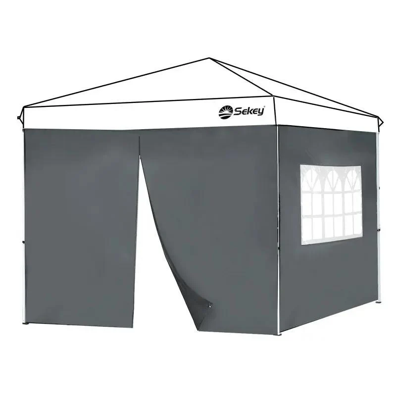 Sekey 3×3m Seitenwand für Pavillon, 2er Set, mit Reißverschlussv und Fenster