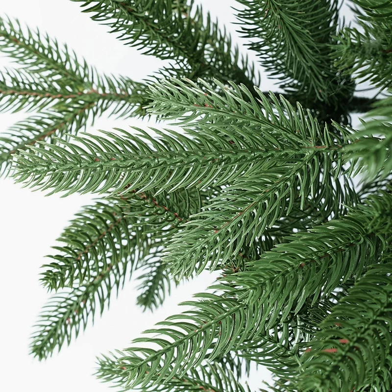 Salcar Premium Künstlicher Weihnachtsbaum 150cm/180cm/210cm – Nordmanntanne aus 100 % PE, naturgrün, form- & farbstabil, geruchlos, nadelfrei