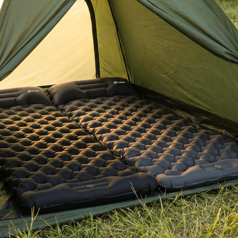 Sekey Selbstaufblasbare Isomatte 200×70×10 cm – Ultraleicht, Komfortabel & Grau für Camping, Trekking & Outdoor