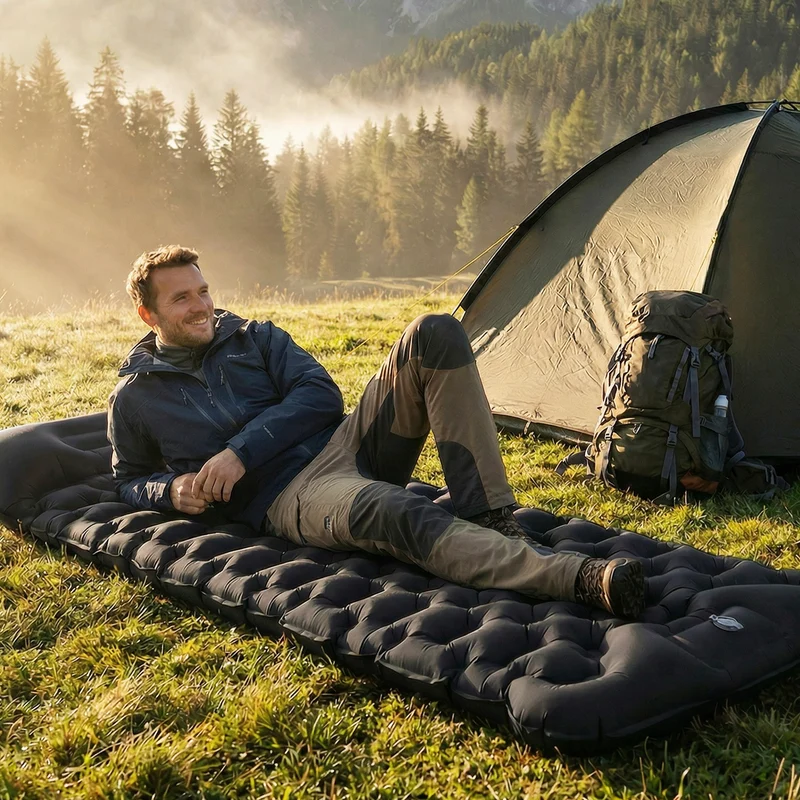 Sekey Selbstaufblasbare Isomatte 200×70×10 cm – Ultraleicht, Komfortabel & Wasserdicht für Camping, Trekking & Outdoor