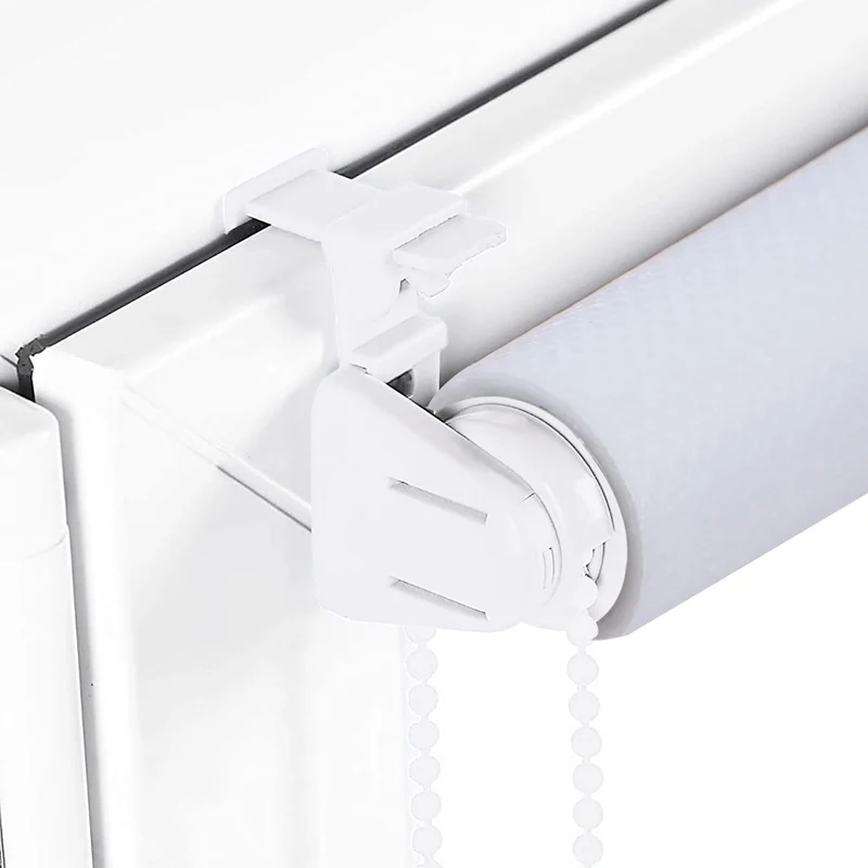 Sekey Rollo ohne Bohren, Lichtdurchlässiges Fensterrollo aus Vliesstoff, Klemmfix Rollos, Weiß
