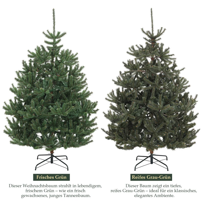 Salcar Künstlicher Nordmanntannen Weihnachtsbaum – Ultra-realistisch, 180 cm / 210 cm, 1118 / 1512 Spitzen, Dicht & Langlebig für Innen- und Außenbereich